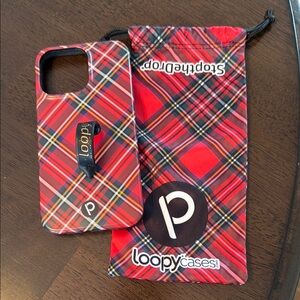 Loopy Case Red Plaid iPhone 13 Pro